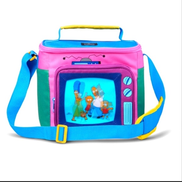 The Simpsons Insulated Bag 9 Can Square Igloo Cooler New - Picture 1 of 12